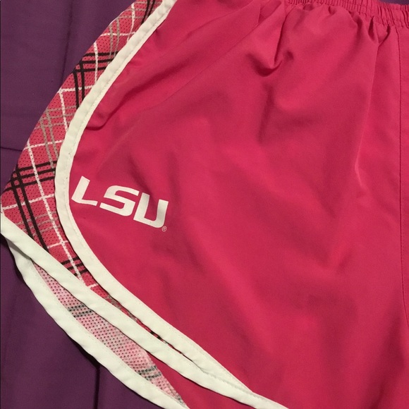 pink LSU Nike Shorts - Picture 2 of 3